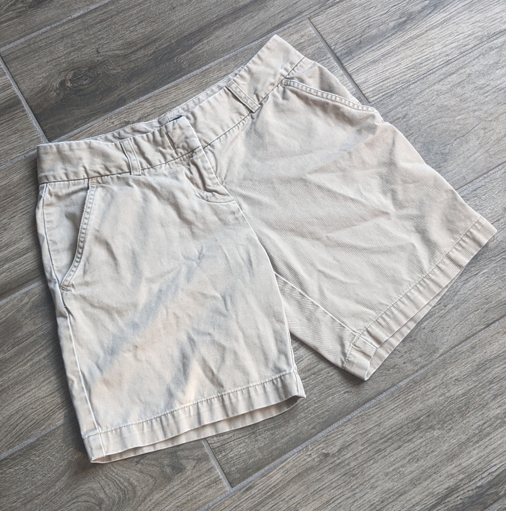 J Crew Khaki Brown Golf Bermuda Shorts Size 2